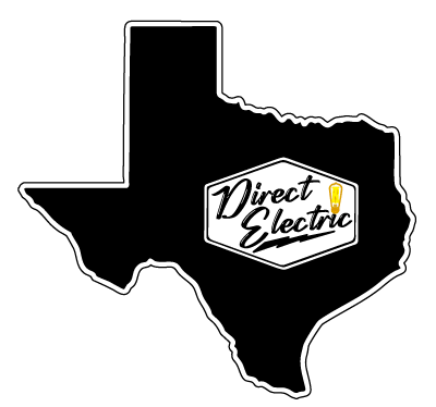 Texas with DE logo